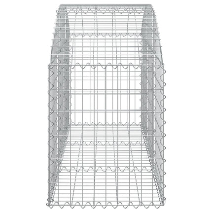 Gabion bågformad 150x50x60/80 cm galvaniserat järn
