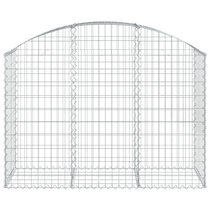Gabion bågformad 150x50x100/120 cm galvaniserat järn