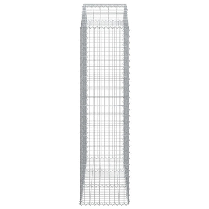 Gabion bågformad 150x50x180/200 cm galvaniserat järn