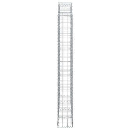Gabion bågformad 200x30x220/240 cm galvaniserat järn