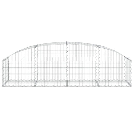 Gabion bågformad 200x50x40/60 cm galvaniserat järn