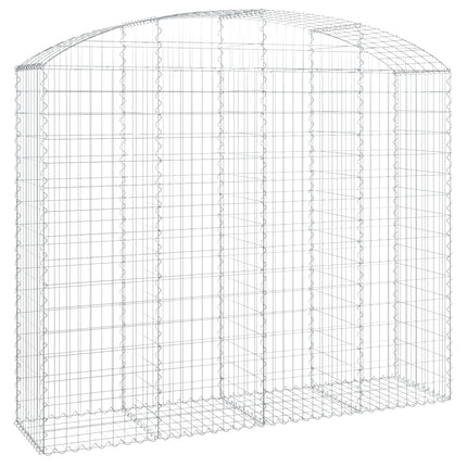 Gabion bågformad 200x50x160/180 cm galvaniserat järn