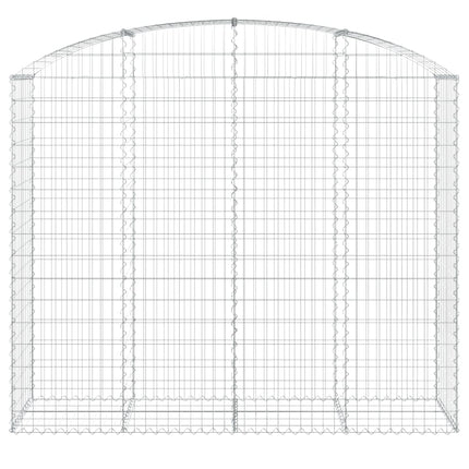 Gabion bågformad 200x50x160/180 cm galvaniserat järn
