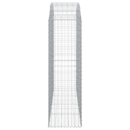 Gabion bågformad 200x50x160/180 cm galvaniserat järn
