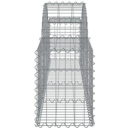 Gabion bågformad 200x30x40/60 cm galvaniserat järn
