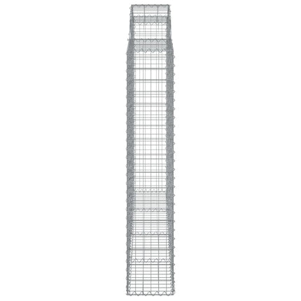 Gabion bågformad 200x30x160/180 cm galvaniserat järn