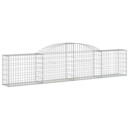 Gabion bågformad 300x30x60/80 cm galvaniserat järn