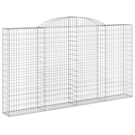 Gabion bågformad 300x30x160/180 cm galvaniserat järn