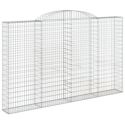 Gabion bågformad 300x30x180/200 cm galvaniserat järn