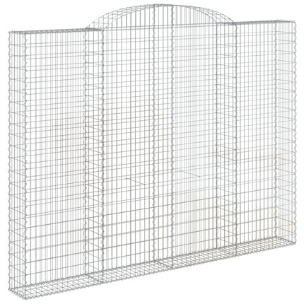 Gabion bågformad 300x30x220/240 cm galvaniserat järn