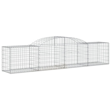 Gabion bågformad 300x50x60/80 cm galvaniserat järn