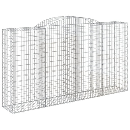 Gabion bågformad 300x50x160/180 cm galvaniserat järn