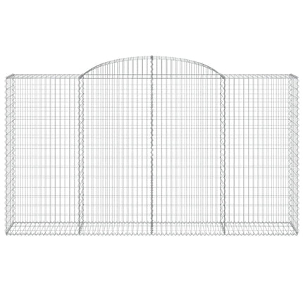Gabion bågformad 300x50x160/180 cm galvaniserat järn