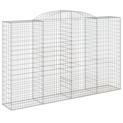 Gabion bågformad 300x50x180/200 cm galvaniserat järn