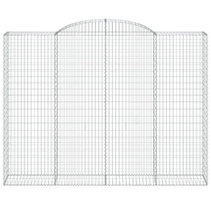 Gabion bågformad 300x50x220/240 cm galvaniserat järn