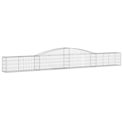Gabion bågformad 400x30x40/60 cm galvaniserat järn