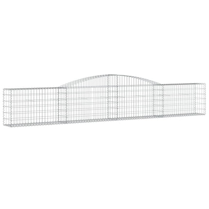 Gabion bågformad 400x30x60/80 cm galvaniserat järn