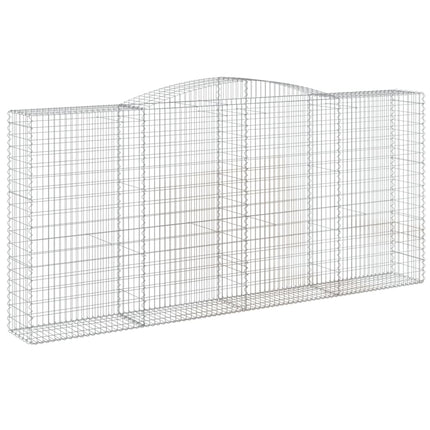 Gabion bågformad 400x50x180/200 cm galvaniserat järn