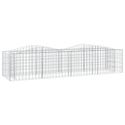 Gabion bågformad 200x50x50 cm galvaniserat järn