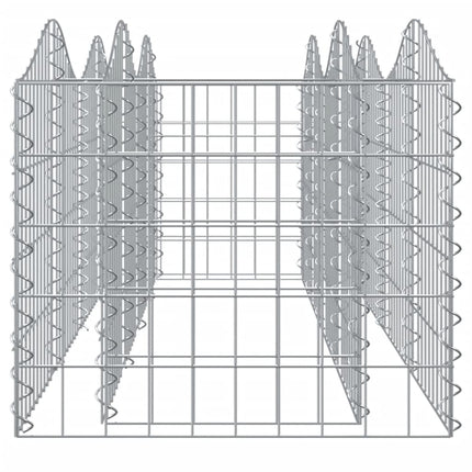 Gabion bågformad 200x50x50 cm galvaniserat järn