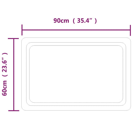 Badrumsspegel LED 60x90 cm