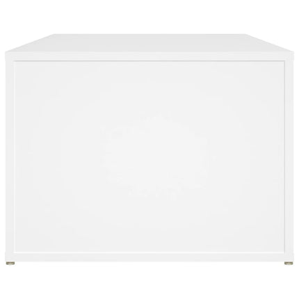 Soffbord vit 100x50x36 cm konstruerat trä