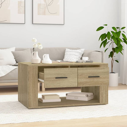 Soffbord sonoma-ek 80x50x40 cm konstruerat trä