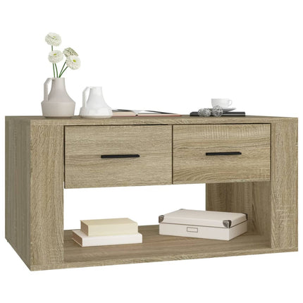 Soffbord sonoma-ek 80x50x40 cm konstruerat trä
