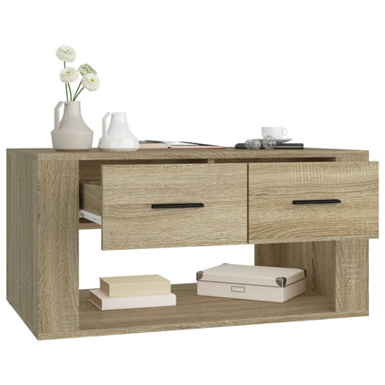 Soffbord sonoma-ek 80x50x40 cm konstruerat trä