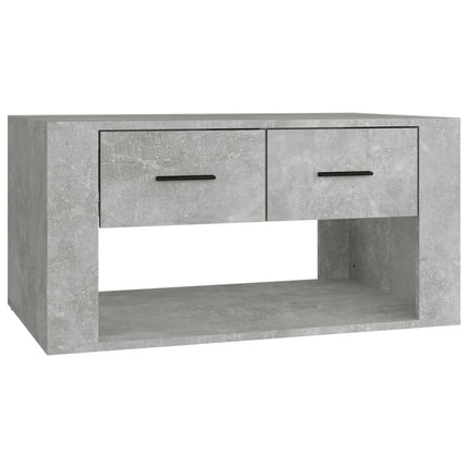 Soffbord betonggrå 80x50x40 cm konstruerat trä