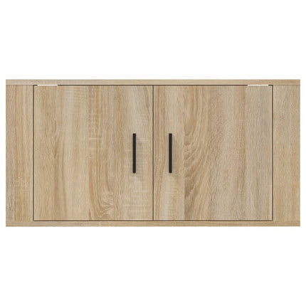 Väggmonterad tv-bänk sonoma-ek 80x34,5x40 cm