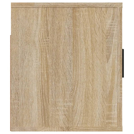 Väggmonterad tv-bänk sonoma-ek 80x34,5x40 cm