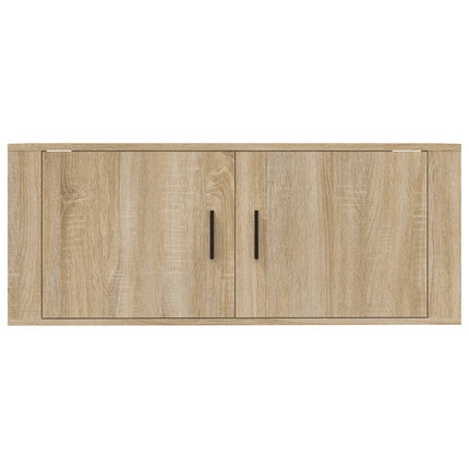 Väggmonterad tv-bänk sonoma-ek 100x34,5x40 cm