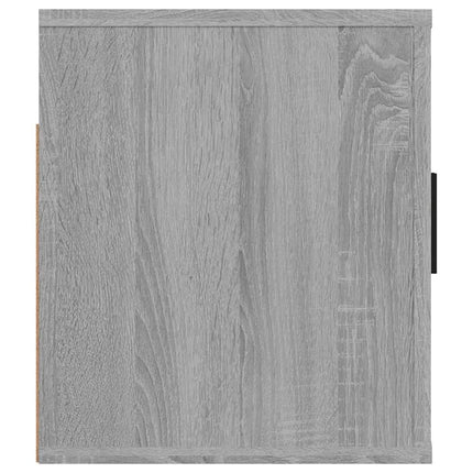 Väggmonterad tv-bänk grå sonoma 100x34,5x40 cm
