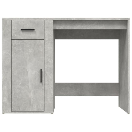 Skrivbord betonggrå 100x49x75 cm konstruerat trä