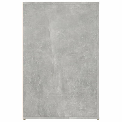 Skrivbord betonggrå 100x49x75 cm konstruerat trä