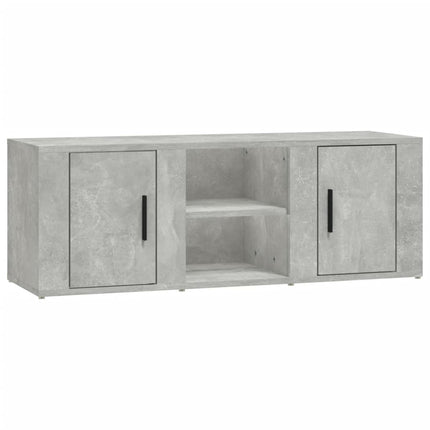 Tv-bänk betonggrå 100x31,5x35 cm konstruerat trä
