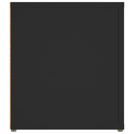 Tv-bänk 2 st svart 80x31,5x36 cm konstruerat trä