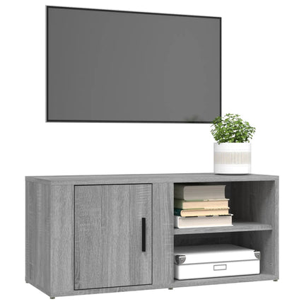 TV-skåp grå sonoma 80x31,5x36 cm konstruerat trä