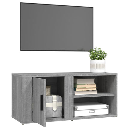 TV-skåp grå sonoma 80x31,5x36 cm konstruerat trä