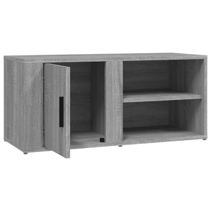 TV-skåp grå sonoma 80x31,5x36 cm konstruerat trä