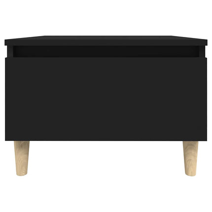 Sidobord svart 50x46x35 cm konstruerat trä