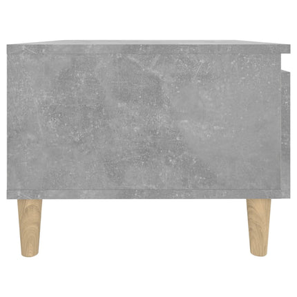 Sidobord betonggrå 50x46x35 cm konstruerat trä