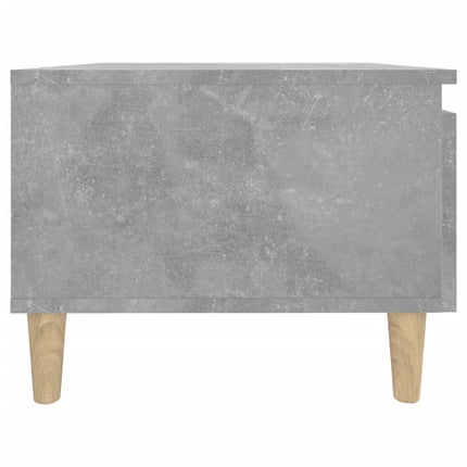 Sidobord 2 st Betonggrå 50x46x35 cm konstruerat trä
