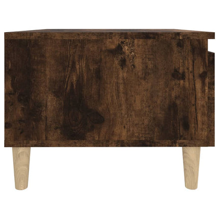 Soffbord rökfärgad ek 50x46x35 cm konstruerat trä
