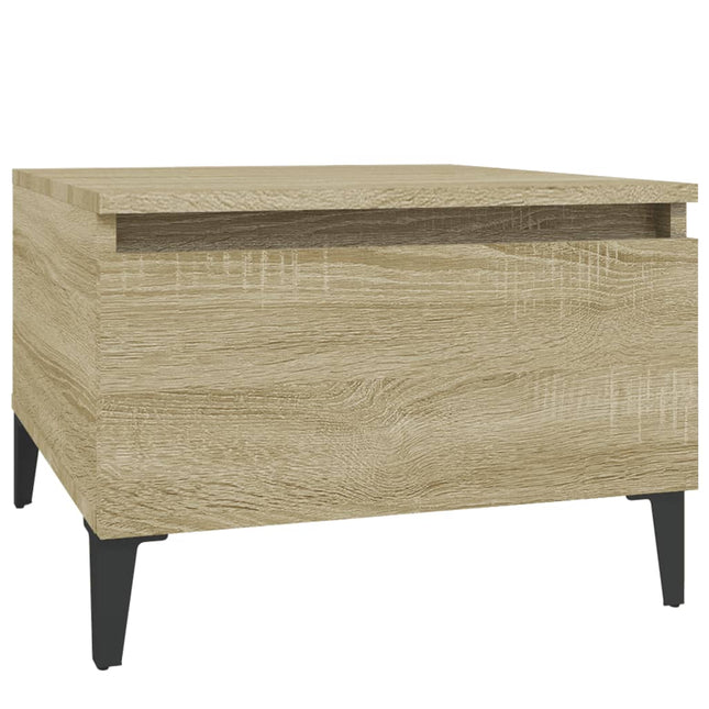 Sidobord sonoma-ek 50x46x35 cm konstruerat trä