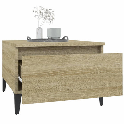 Sidobord sonoma-ek 50x46x35 cm konstruerat trä