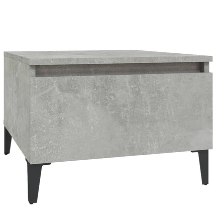 Sidobord betonggrå 50x46x35 cm konstruerat trä