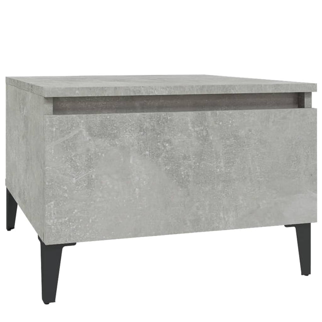 Sidobord betonggrå 50x46x35 cm konstruerat trä