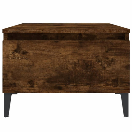 Soffbord rökfärgad ek 50x46x35 cm konstruerat trä